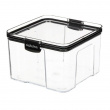 Canister, 1,4L, TRITAN ULTRA LARGE SQUARE, Clear / Black Canister, 1,4L, TRITAN ULTRA LARGE SQUARE, Clear / Black