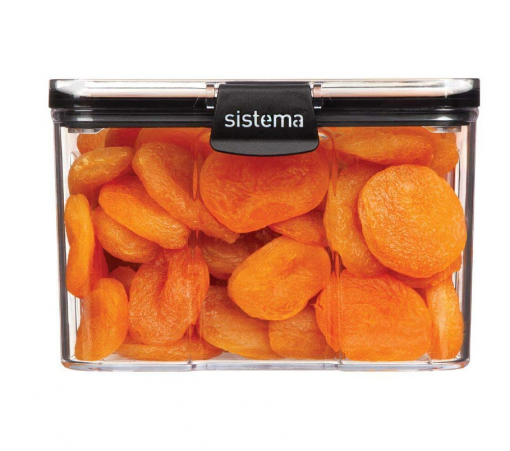 Canister, 1,4L, TRITAN ULTRA LARGE SQUARE, Clear / Black in the group Storage / Kitchen storage / Storage bins and jars at SmartaSaker.se (40316)