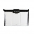 Canister, 1,4L, TRITAN ULTRA LARGE SQUARE, Clear / Black Canister, 1,4L, TRITAN ULTRA LARGE SQUARE, Clear / Black
