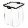 Canister, 2,75L, TRITAN ULTRA LARGE SQUARE, Clear / Black Canister, 2,75L, TRITAN ULTRA LARGE SQUARE, Clear / Black