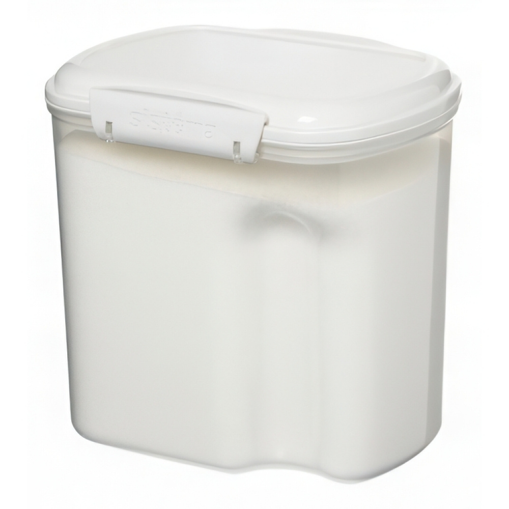 Jar, for flour, grain, etc., 2,4 L BAKE IT, Transparent / White in the group Storage / Kitchen storage / Storage jars / Sistema storage jars at SmartaSaker.se (40330)
