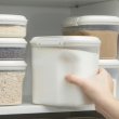 Jar, for flour, grain, etc., 2,4 L BAKE IT, Transparent / White Jar, for flour, grain, etc., 2,4 L BAKE IT, Transparent / White