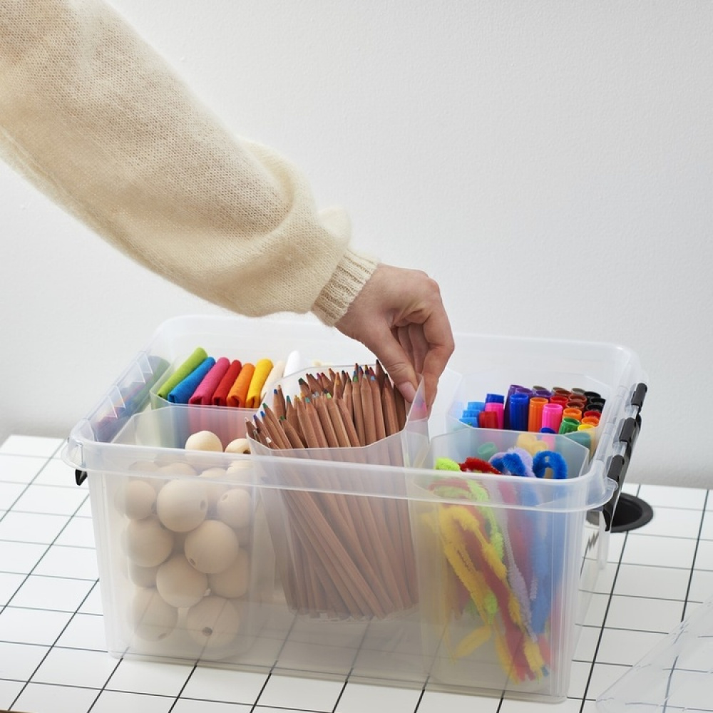 Compartiment, 1,6L, SMARTSTORE INSERT, 13 x 12 x H 15 cm, Transparent in the group Storage / Kitchen storage / Storage jars at SmartaSaker.se (40331)