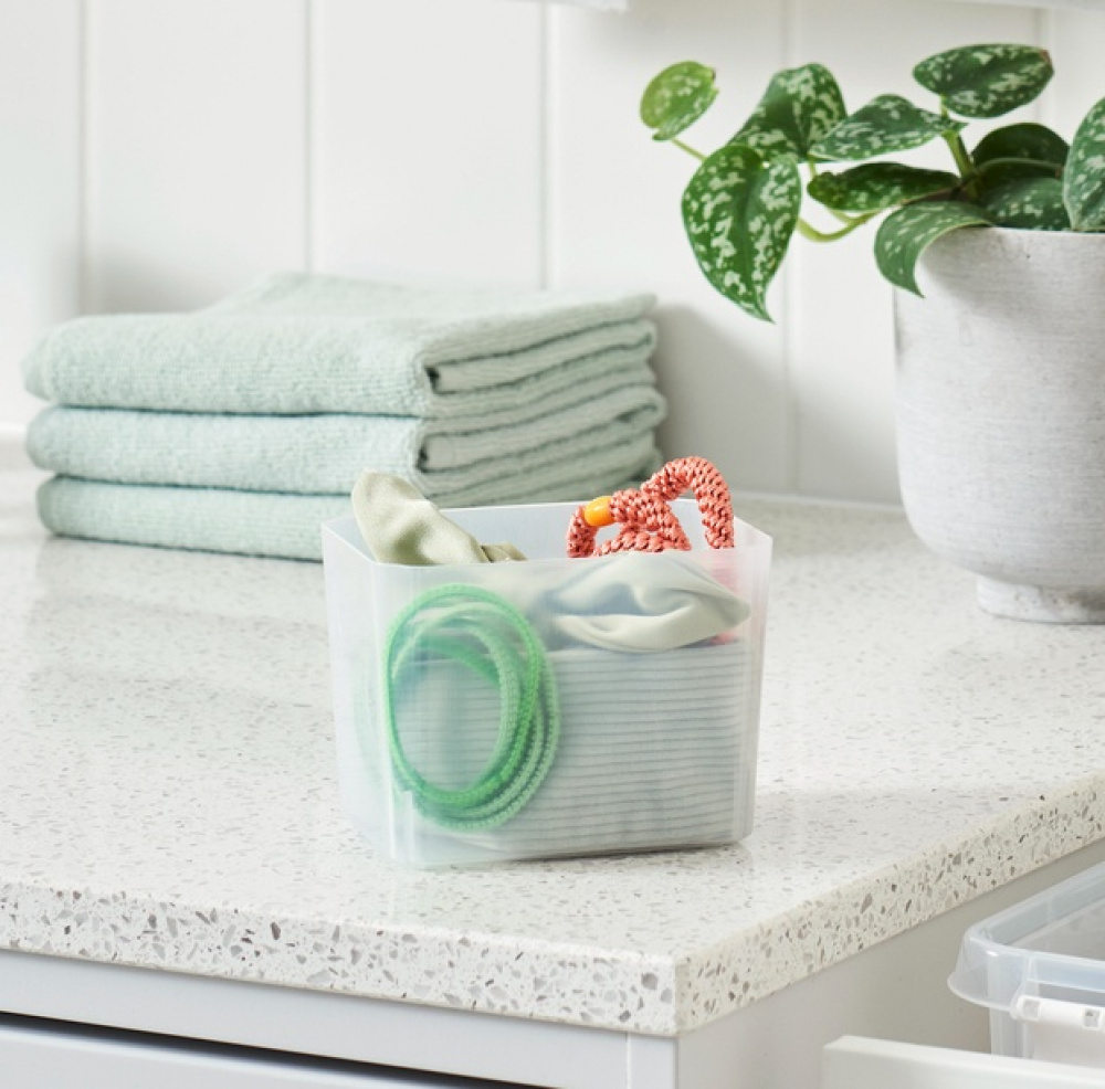 Container, SMARTSTORE INSERT, 12 x 9 x H 9 cm, Transparent in the group Storage / Kitchen storage / Storage bins and jars at SmartaSaker.se (40333)