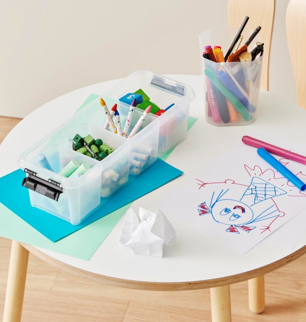 Container, SMARTSTORE INSERT, 12 x 9 x H 9 cm, Transparent in the group Storage / Kitchen storage / Storage bins and jars at SmartaSaker.se (40333)