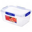 Food box, Large,3,35L, KLIP IT PLUS RECTANGLE, 25,5 x 17,5 x H 12 cm, Clear / Blue Food box, Large,3,35L, KLIP IT PLUS RECTANGLE, 25,5 x 17,5 x H 12 cm, Clear / Blue
