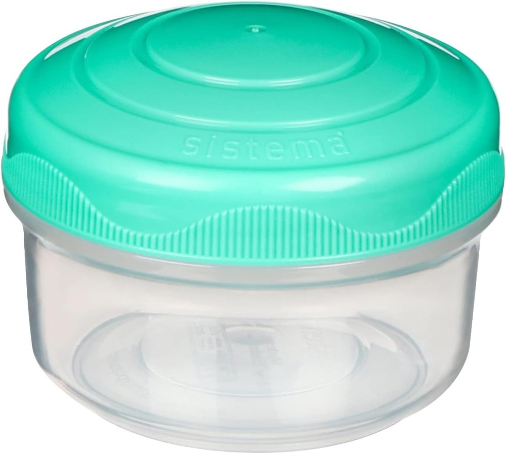 Containers for snack, 130 ml, Set of 3, SISTEMA MINI BITES, Mint / Blue in the group Storage / Kitchen storage / Storage bins and jars / Sistema at SmartaSaker.se (40336)
