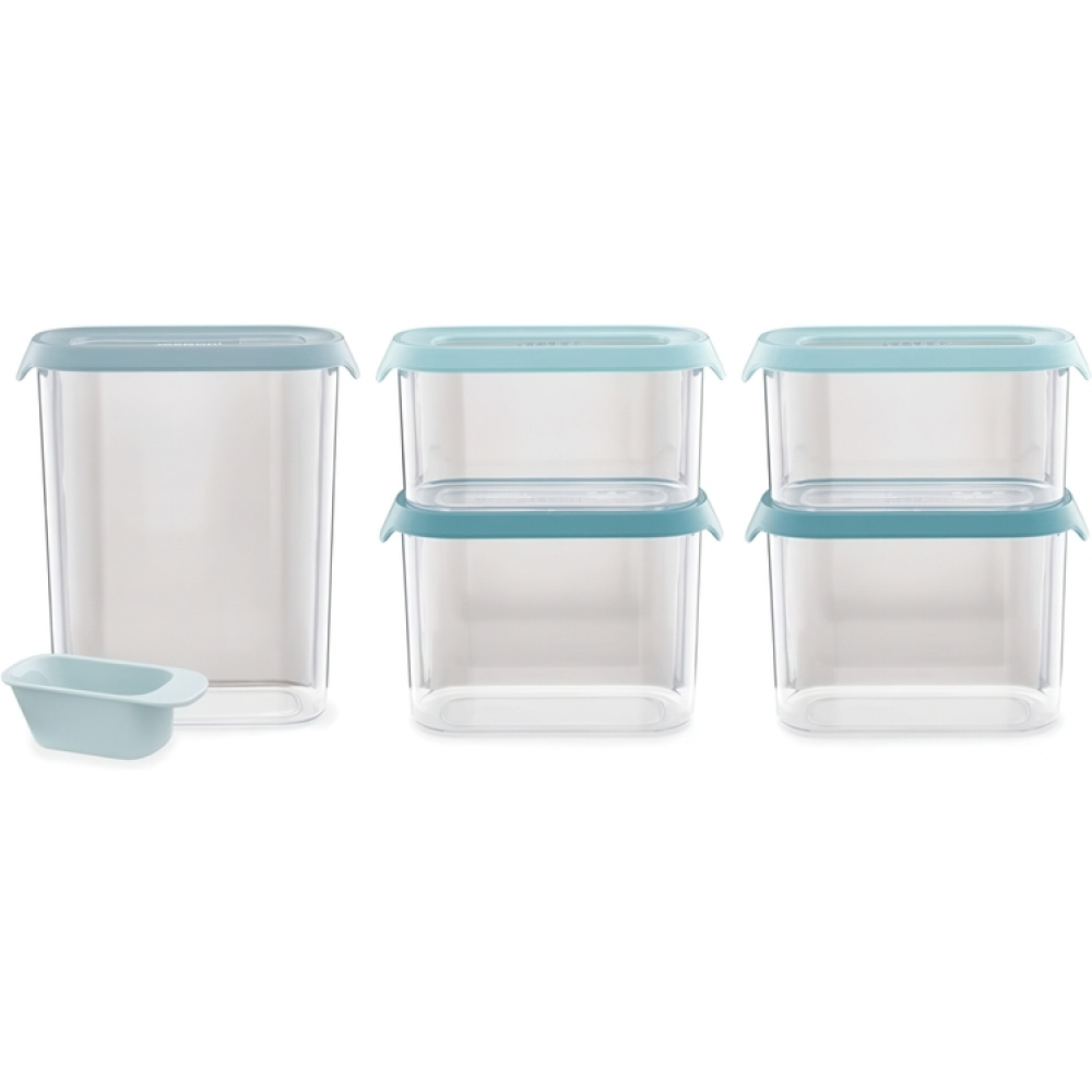 Container Set, 5-piece, CUPBOARD-STORE, Joseph Joseph, Clear / Blue in the group Storage / Kitchen storage at SmartaSaker.se (40340)