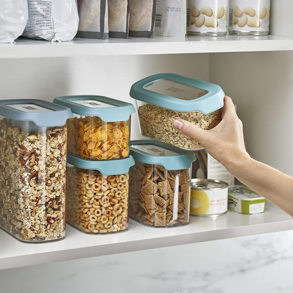 Container Set, 5-piece, CUPBOARD-STORE, Joseph Joseph, Clear / Blue in the group Storage / Kitchen storage at SmartaSaker.se (40340)