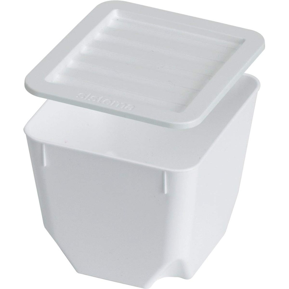 Containers with Lid, Set of 3, SISTEMA ORGANISER TUB, 14 x 14 x H 11cm, Black in the group Storage / Kitchen storage / Storage bins and jars at SmartaSaker.se (40344)