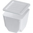 Containers with Lid, Set of 3, SISTEMA SMALL ORGANISER TUB, 14 x 14 x H 11 cm, White Containers with Lid, Set of 3, SISTEMA SMALL ORGANISER TUB, 14 x 14 x H 11 cm, White