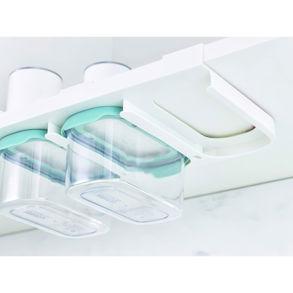 Container Set Under Shelf, 3-piece, CUPBOARD-STORE, Small, Joseph Joseph, Clear / Blue in the group Storage / Kitchen storage / Kitchen cabinet organizers / Under shelf storage at SmartaSaker.se (40346)