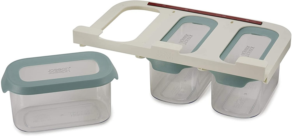 Container Set Under Shelf, 3-piece, CUPBOARD-STORE, Small, Joseph Joseph, Clear / Blue in the group Storage / Kitchen storage / Kitchen cabinet organizers / Under shelf storage at SmartaSaker.se (40346)