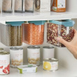 Container Set Under Shelf, 3-piece, CUPBOARD-STORE, Large, Joseph Joseph, Clear / Blue Container Set Under Shelf, 3-piece, CUPBOARD-STORE, Large, Joseph Joseph, Clear / Blue