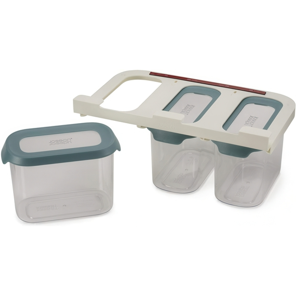 Container Set Under Shelf, 3-piece, CUPBOARD-STORE, Large, Joseph Joseph, Clear / Blue in the group Storage / Kitchen storage / Kitchen cabinet organizers / Under shelf storage at SmartaSaker.se (40347)