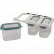 Container Set Under Shelf, 3-piece, CUPBOARD-STORE, Large, Joseph Joseph, Clear / Blue Container Set Under Shelf, 3-piece, CUPBOARD-STORE, Large, Joseph Joseph, Clear / Blue