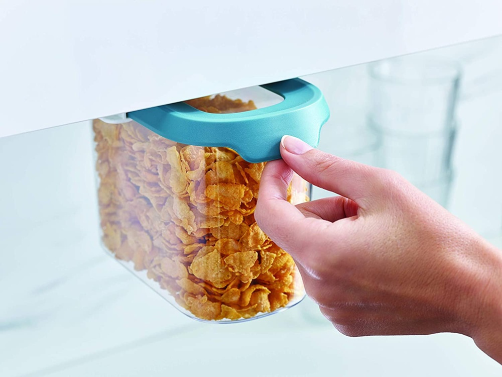 Container Set Under Shelf, 3-piece, CUPBOARD-STORE, Large, Joseph Joseph, Clear / Blue in the group Storage / Kitchen storage / Kitchen cabinet organizers / Under shelf storage at SmartaSaker.se (40347)