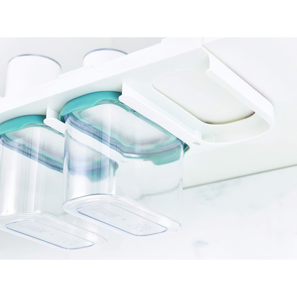 Container Set Under Shelf, 3-piece, CUPBOARD-STORE, Large, Joseph Joseph, Clear / Blue in the group Storage / Kitchen storage / Kitchen cabinet organizers / Under shelf storage at SmartaSaker.se (40347)