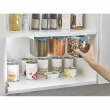 Container Set Under Shelf, 3-piece, CUPBOARD-STORE, Large, Joseph Joseph, Clear / Blue Container Set Under Shelf, 3-piece, CUPBOARD-STORE, Large, Joseph Joseph, Clear / Blue