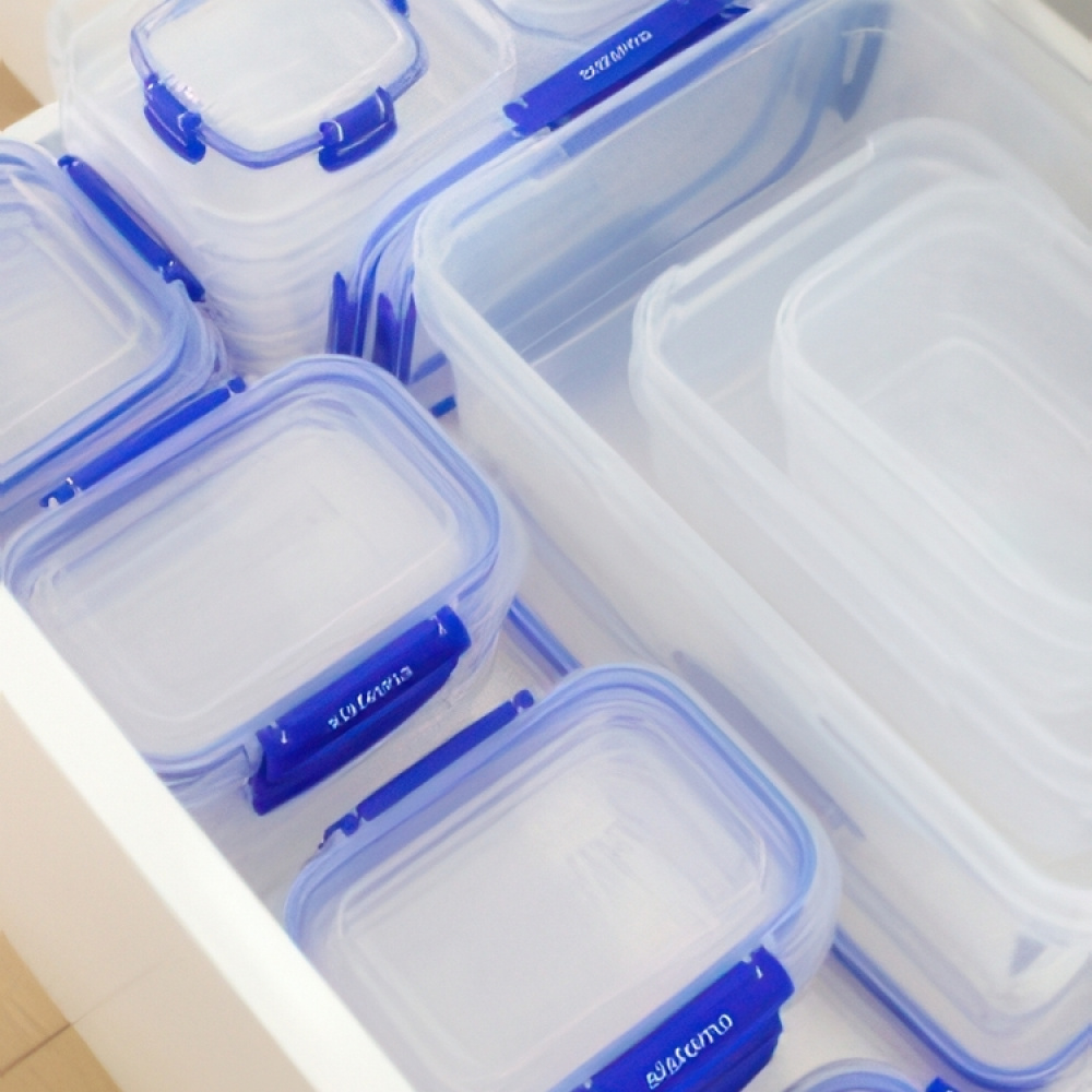 Food boxes, 2,2 L, Set of 3, KLIP IT PLUS RECTANGLE, 25,5 x 17,5 x H 8 cm, Clear / Blue in the group Storage / Kitchen storage / Storage jars / Sistema storage jars at SmartaSaker.se (40348)