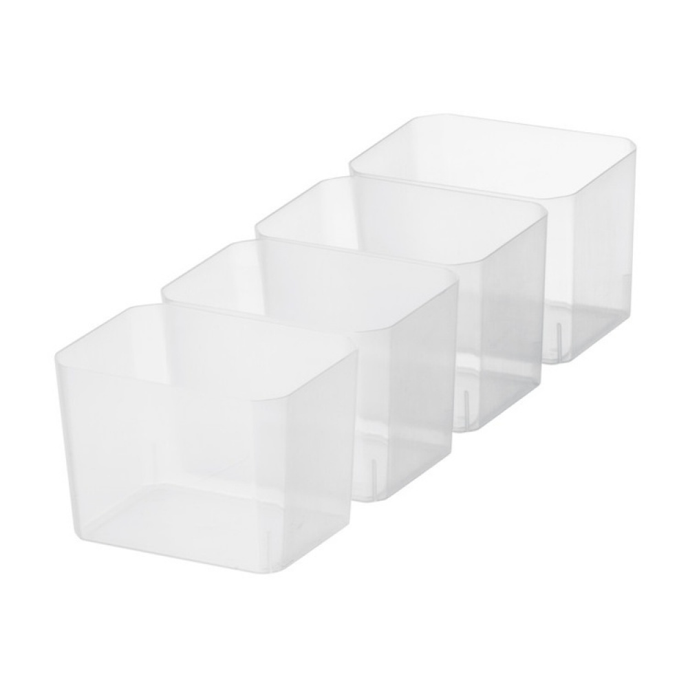 Compartiments, set of 4, SMARTSTORE SPECIAL INSERTS, 12 x 9 x H 9 cm, Transparent in the group Storage / Storage boxes / SmartStore storage boxes at SmartaSaker.se (40350)