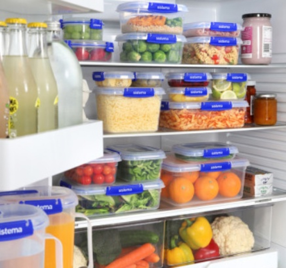 Food boxes, Mini , 180 ml, Set of 3, KLIP IT PLUS SPECIAL, Transparent / Blue in the group Storage / Kitchen storage / Food containers / Plastic at SmartaSaker.se (40351)