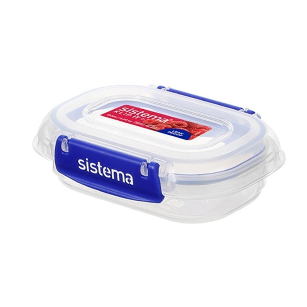 Food boxes, Mini , 180 ml, Set of 3, KLIP IT PLUS SPECIAL, Transparent / Blue in the group Storage / Kitchen storage / Food containers / Plastic lunch boxes at SmartaSaker.se (40351)