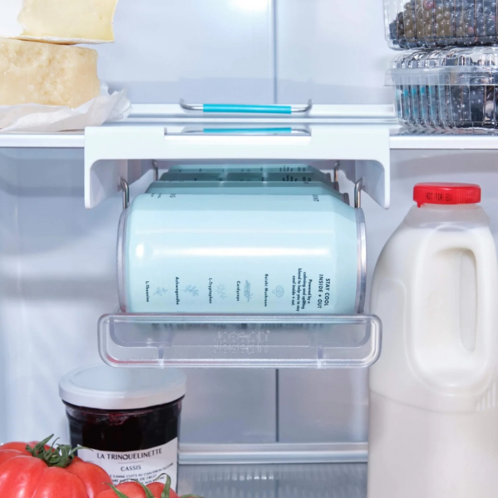 Under Shelf Drawer, JOSEPH JOSEPH FRIDGE CAN DIPENSER, Transparent / white in the group Storage / Kitchen storage / Fridge storage at SmartaSaker.se (40355)
