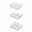 Portable organizer, STACKING TOOL BOX, 28,6 x 25,4 x H 18,1 cm, Transparent