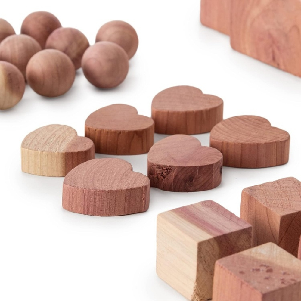 Cedar Wood Set, 34 pcs, ASSORTED CEDAR ACCESSORIES, Nature in the group Storage / Wardrobe storage at SmartaSaker.se (40361)