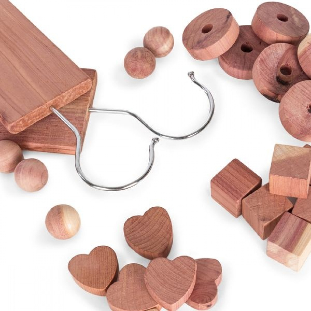 Cedar Wood Set, 34 pcs, ASSORTED CEDAR ACCESSORIES, Nature in the group Storage / Wardrobe storage at SmartaSaker.se (40361)