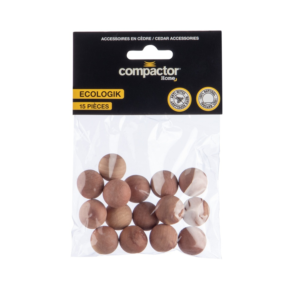 Ceder wood balls, Set of 15, BILLES EN CEDRE, Ø 2 cm, Brown in the group Storage / Wardrobe storage at SmartaSaker.se (40363)