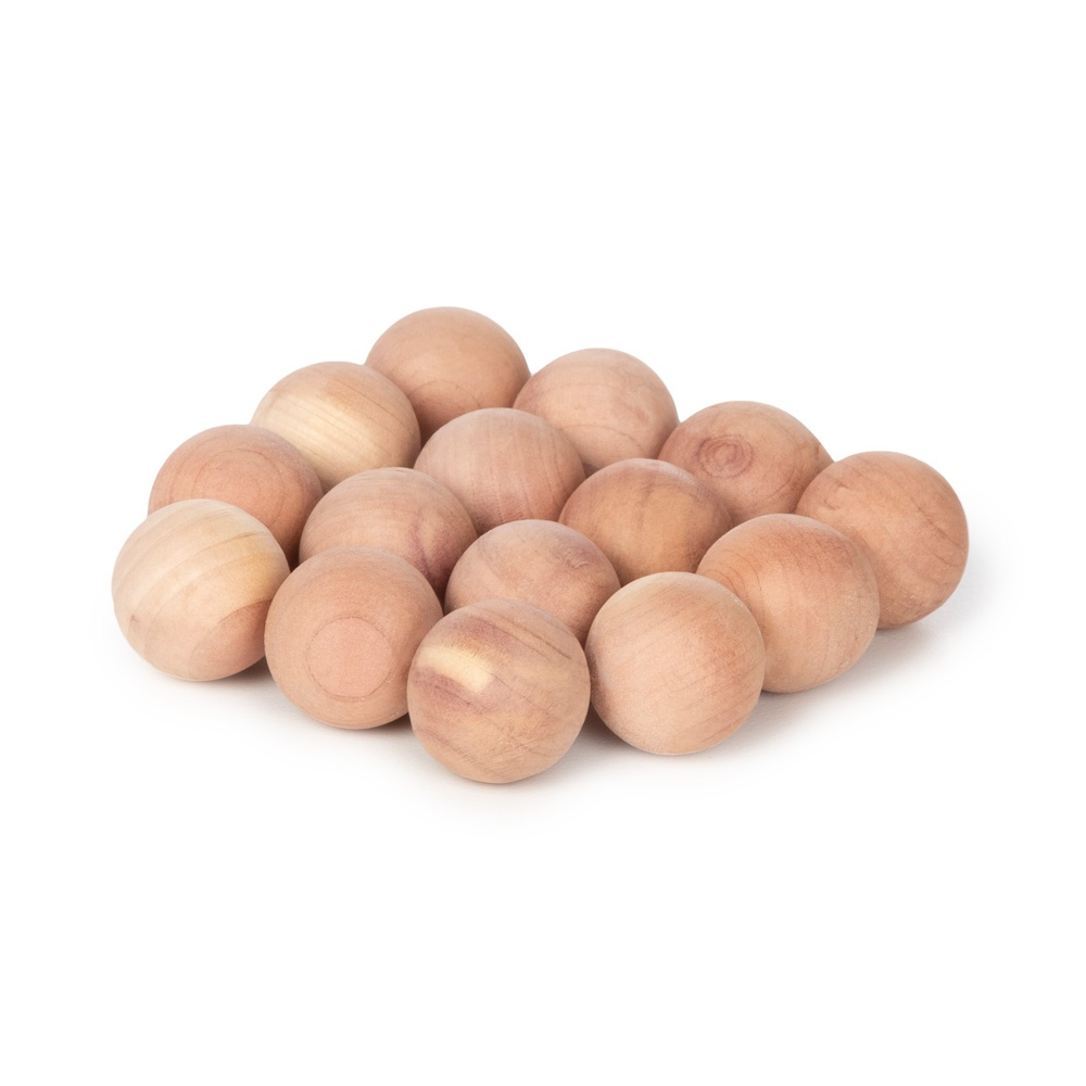 Ceder wood balls, Set of 15, BILLES EN CEDRE, Ø 2 cm, Brown in the group Storage / Wardrobe storage at SmartaSaker.se (40363)