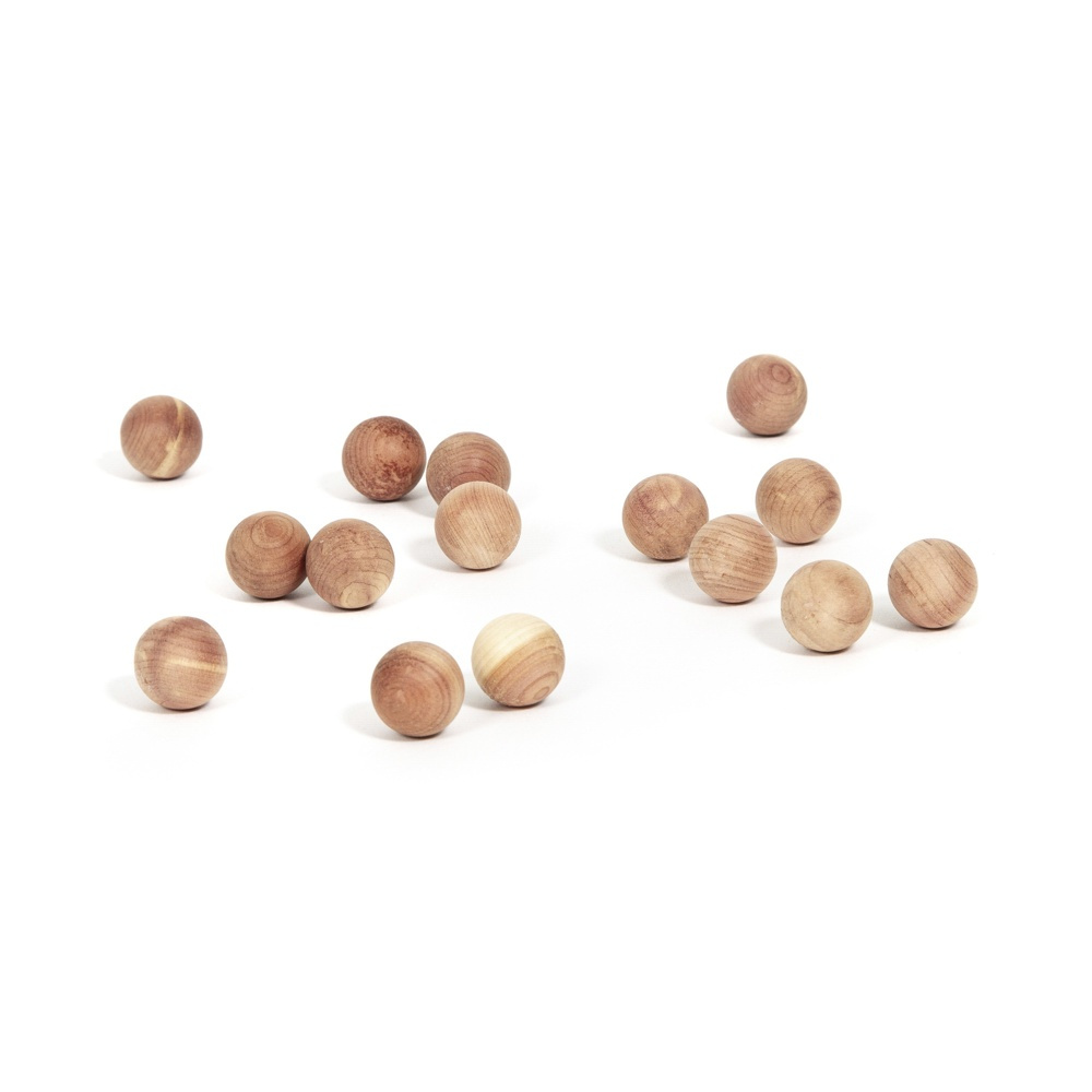 Ceder wood balls, Set of 15, BILLES EN CEDRE, Ø 2 cm, Brown in the group Storage / Wardrobe storage at SmartaSaker.se (40363)