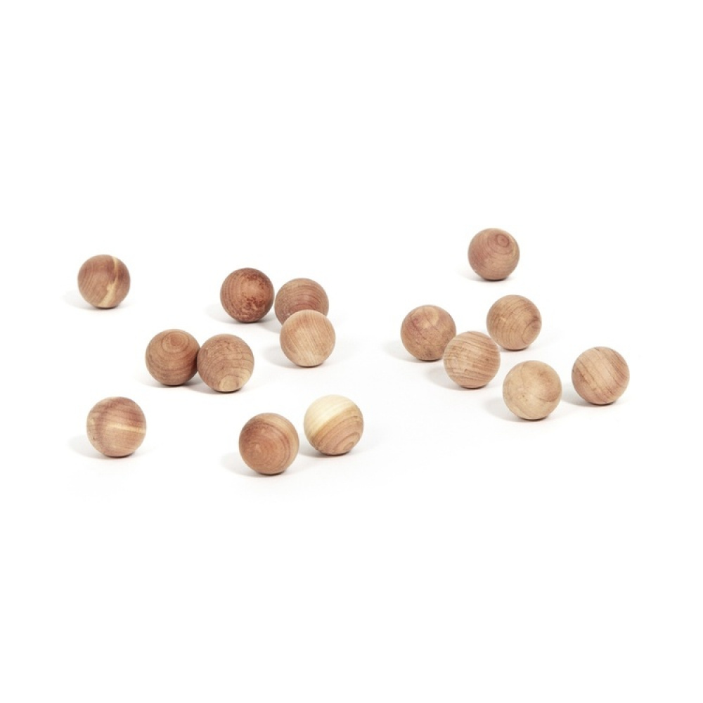 Ceder wood balls, Set of 15, BILLES EN CEDRE, Ø2 cm, Brown in the group Storage / Wardrobe storage at SmartaSaker.se (40363)