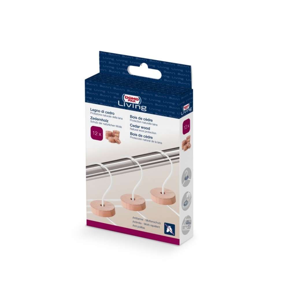 Ceder wood rings, Set of 12, LEGNO DI CEDRO, Ø 4 cm, Nature in the group Storage / Wardrobe storage at SmartaSaker.se (40364)