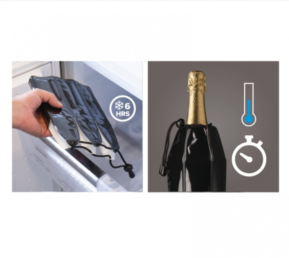 Champagne Cooler, ACTIVE COLER WINE, Vacu Vin, Black in the group Storage / Kitchen storage at SmartaSaker.se (40366)