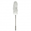 Micro-fiber duster, PLUMEU, 76 cm, White / Silver Micro-fiber duster, PLUMEU, 76 cm, White / Silver