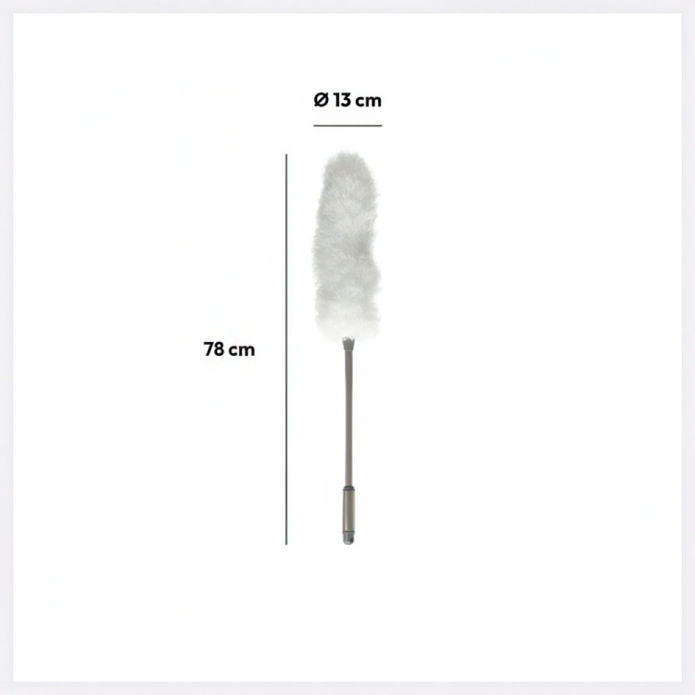 Micro-fiber duster, PLUMEU, 76 cm, White / Silver in the group Storage at SmartaSaker.se (40371)