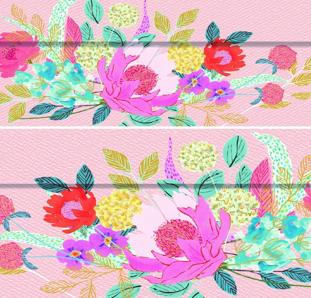 Boxes, nest of 3, PARTY FLORAL, Pink in the group Storage / Storage boxes at SmartaSaker.se (40376)