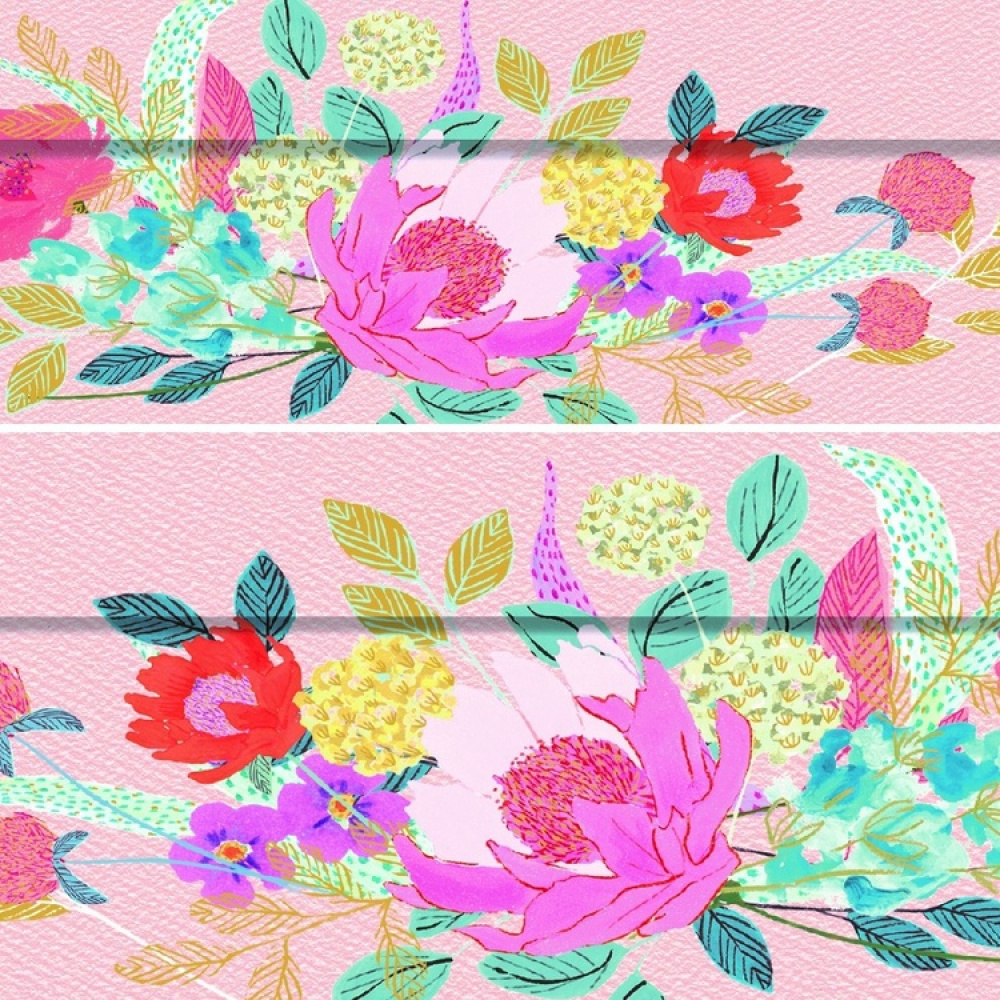 Boxes, nest of 3, PARTY FLORAL, Pink in the group Storage / Storage boxes at SmartaSaker.se (40376)