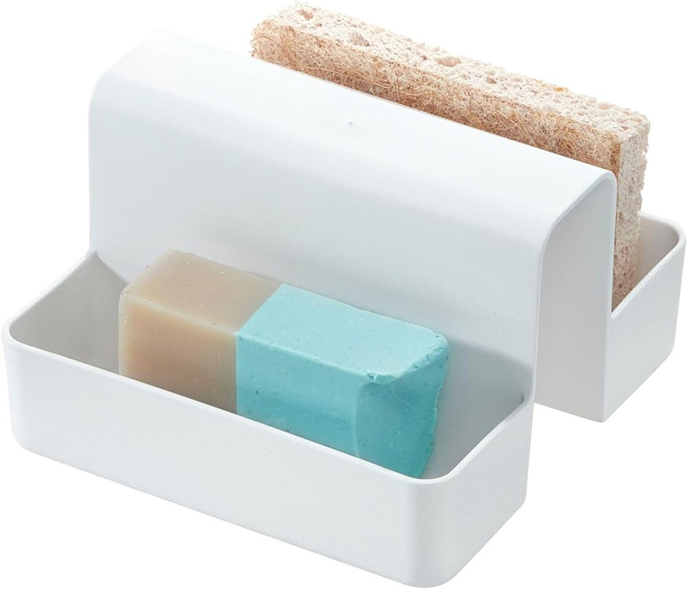 Sink Caddy, Recycled plastic, ID RPET SINK SADDLE, 14,6 x 14 x H 9 cm, White in the group Storage / Kitchen storage / Dish racks and sink accessories at SmartaSaker.se (40378)