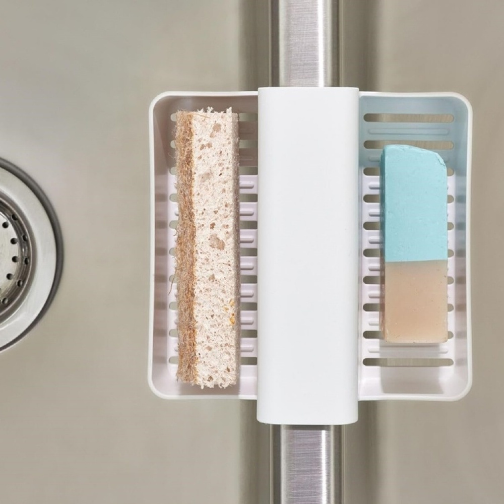 Sink Caddy, Recycled plastic, ID RPET SINK SADDLE, 14,6 x 14 x H 9 cm, White in the group Storage / Kitchen storage / Dish racks and sink accessories at SmartaSaker.se (40378)