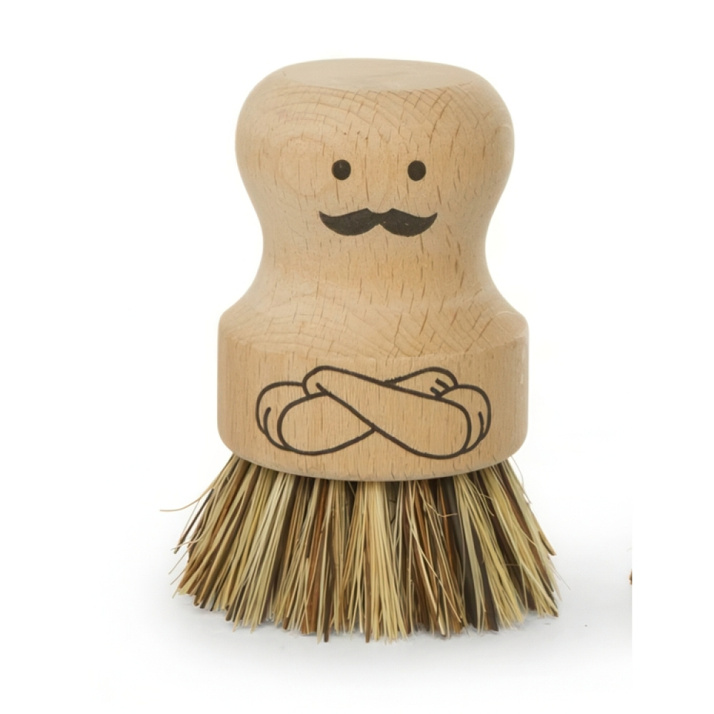 Dish Brush in wood, MR SCRUBBER, Nature in the group Storage / Cleaning and waste sorting / Cloths and brushes at SmartaSaker.se (40381)