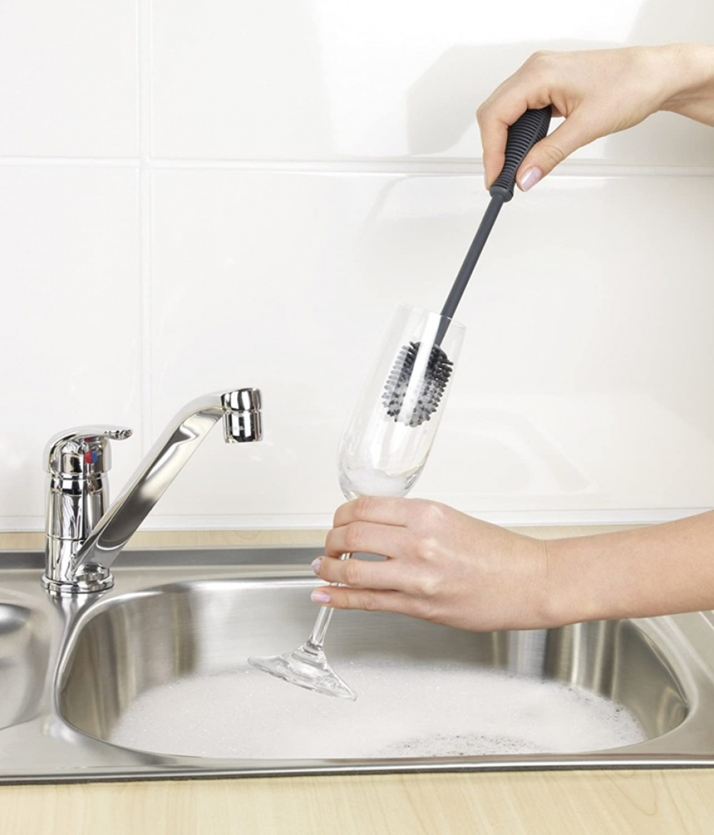Bottle brush silicone, SPÜLBÜRSTE, 25 cm, Grey in the group Storage / Cleaning and waste sorting / Cloths and brushes at SmartaSaker.se (40389)