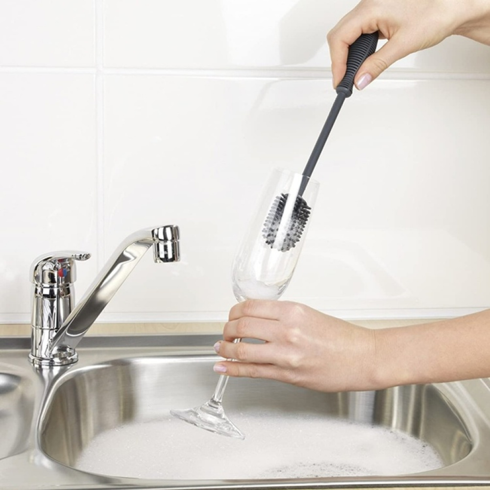 Bottle brush silicone, SPÜLBÜRSTE, 25 cm, Grey in the group Storage / Cleaning and waste sorting / Cloths and brushes at SmartaSaker.se (40389)