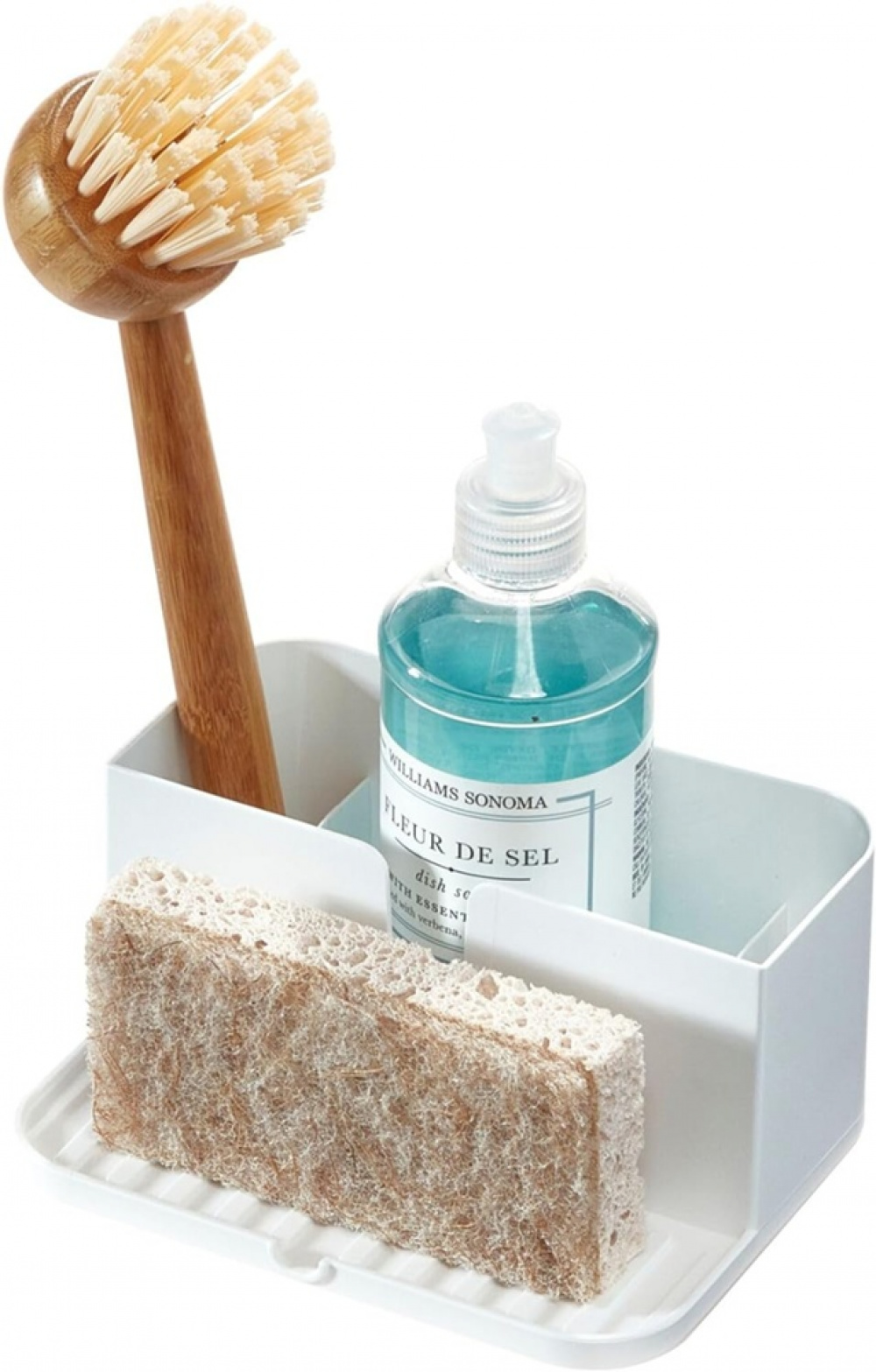 Sink Organiser, Recycled Plastic, ID RPET SMALL SINK CADDY, 15,2 x 12,1 x H 7,3 cm, White in the group Storage / Kitchen storage / Dish racks and sink accessories at SmartaSaker.se (40392)