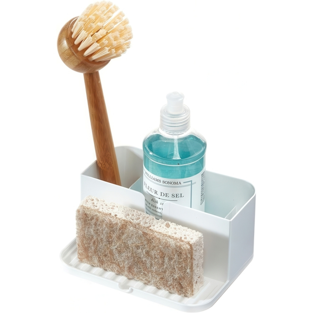 Sink Organiser, Recycled Plastic, ID RPET SMALL SINK CADDY, 15,2 x 12,1 x H 7,3 cm, White in the group Storage / Kitchen storage / Dish racks and sink accessories at SmartaSaker.se (40392)