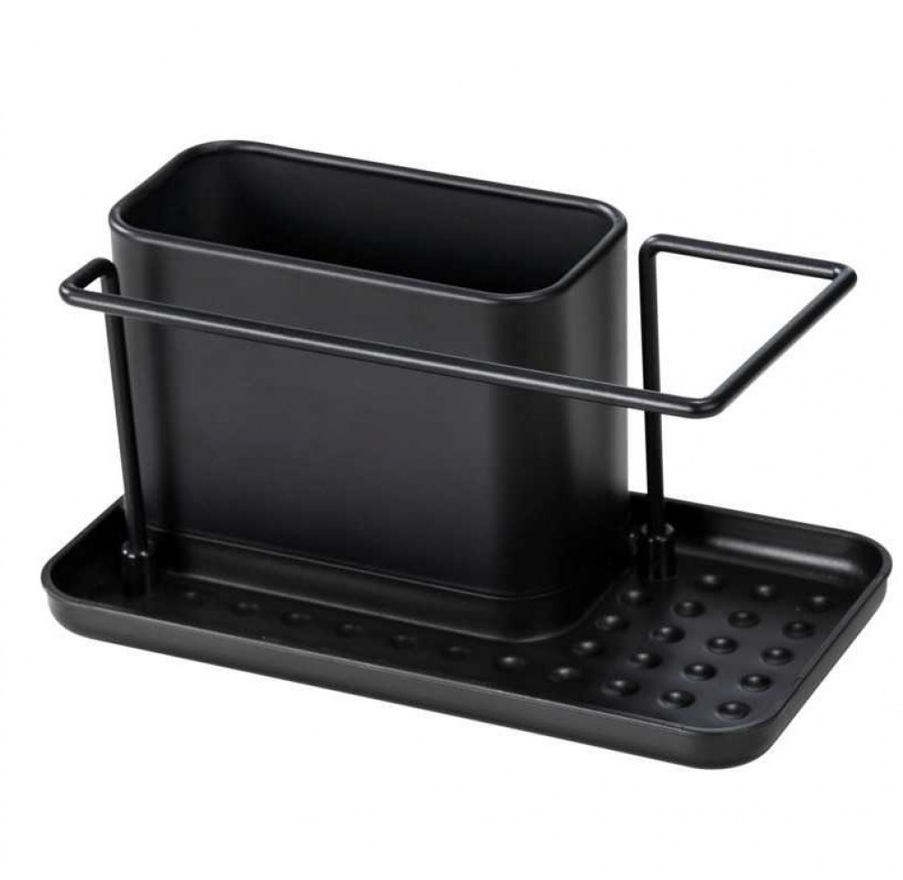 Sink tidy in metal, OUTDOOR KITCHEN, 21 x 12 x H 10,5 cm, Black in the group Storage / Kitchen storage / Dish racks and sink accessories at SmartaSaker.se (40393)