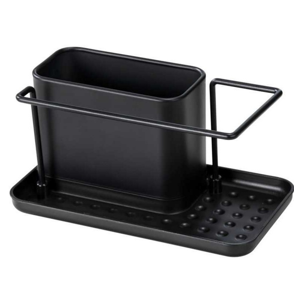Sink tidy in metal, OUTDOOR KITCHEN, 21 x 12 x H 10,5 cm, Black in the group Storage / Kitchen storage / Dish racks and sink accessories at SmartaSaker.se (40393)